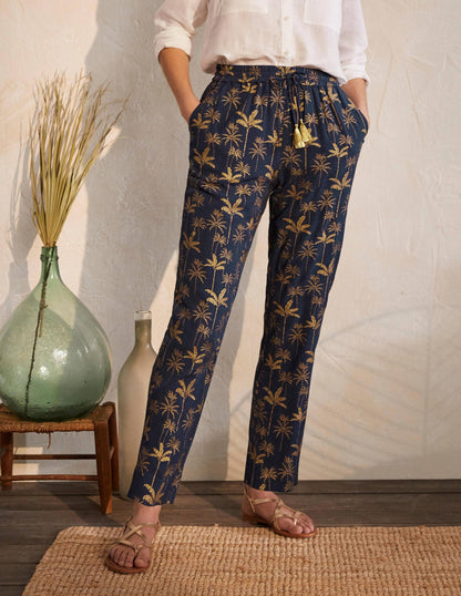 Bembridge Pants-French Navy, Rainforest