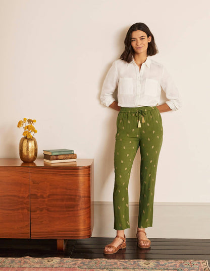 Bembridge Pants-Pea, Citrus Fruit Foil