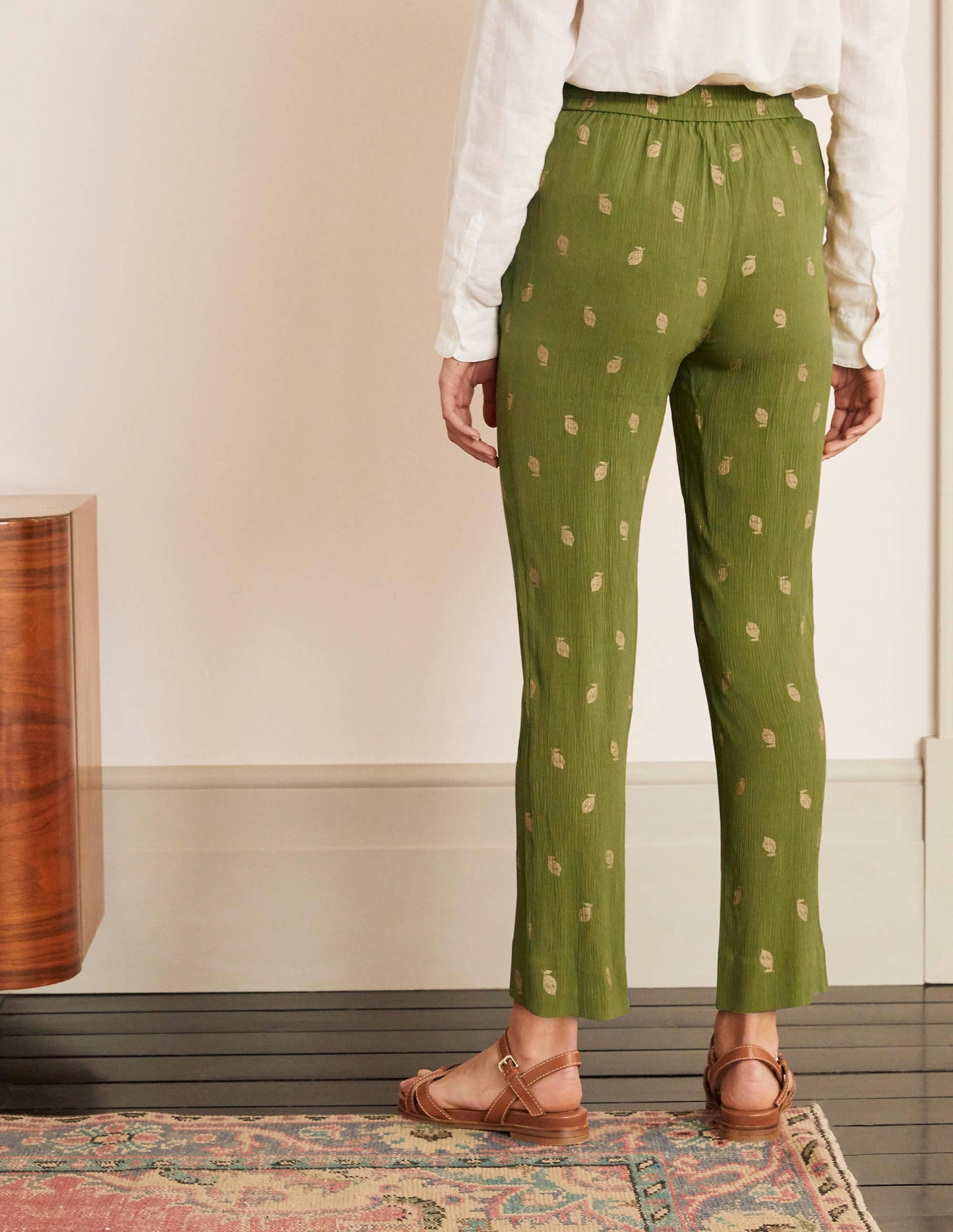 Bembridge Pants-Pea, Citrus Fruit Foil