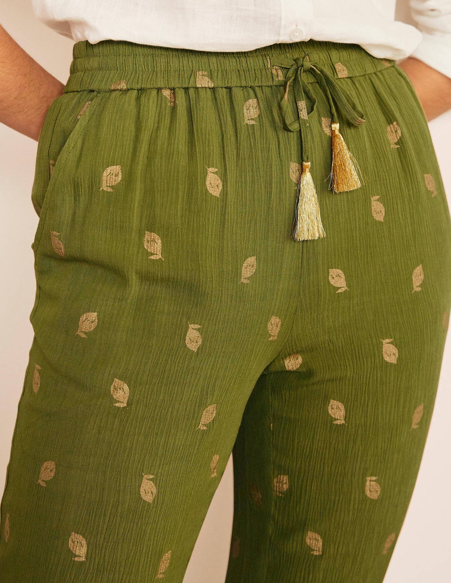 Bembridge Pants-Pea, Citrus Fruit Foil