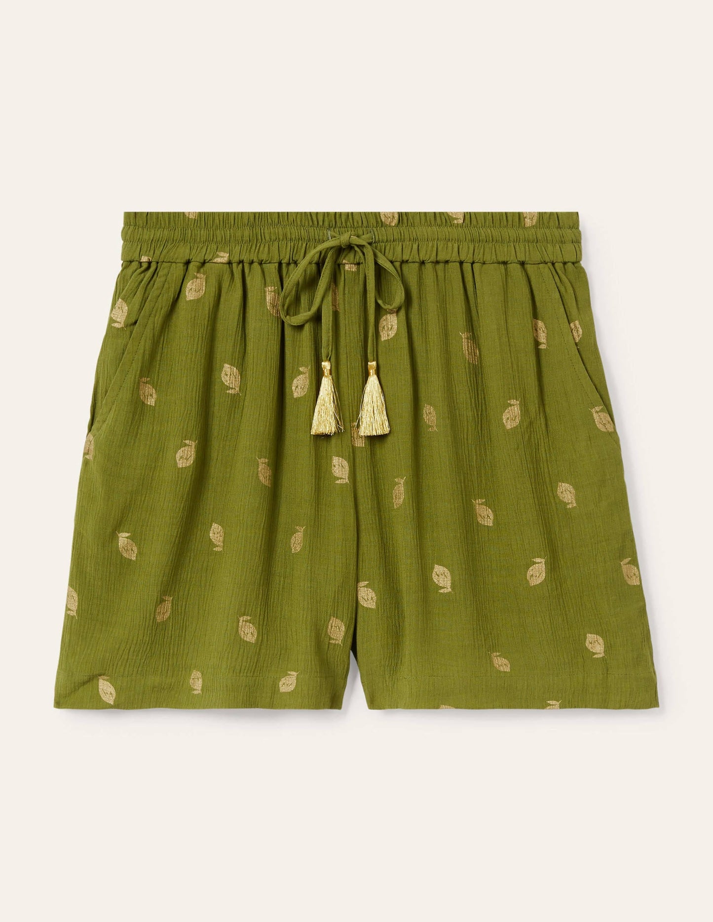 Bembridge Shorts-Pea, Citrus Fruit Foil