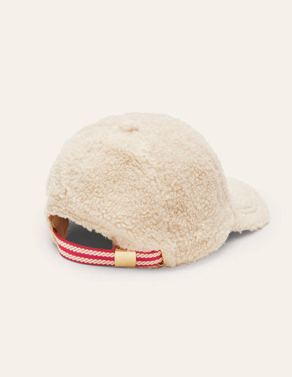 Borg Baseball Cap-Natural