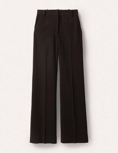 Bootcut Suit Pants-Black