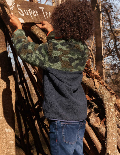 Borg Chuck-on Jacket-Colourblock Camo