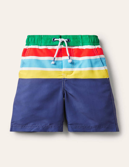 Board Shorts-Starboard Blue Rainbow