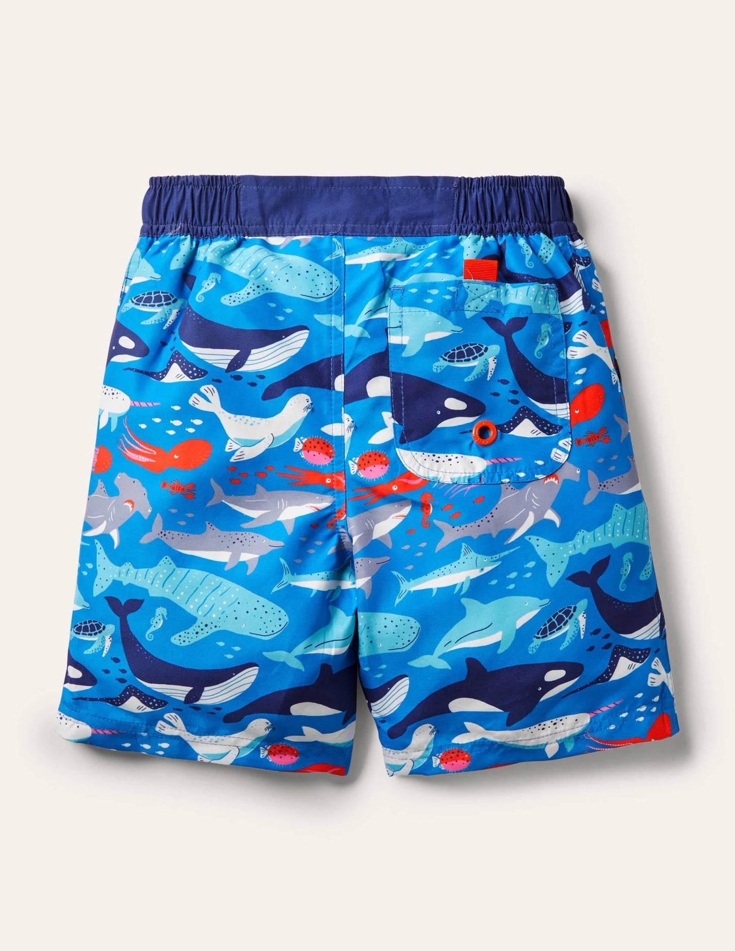Board Shorts-Moroccan Blue Under the Sea