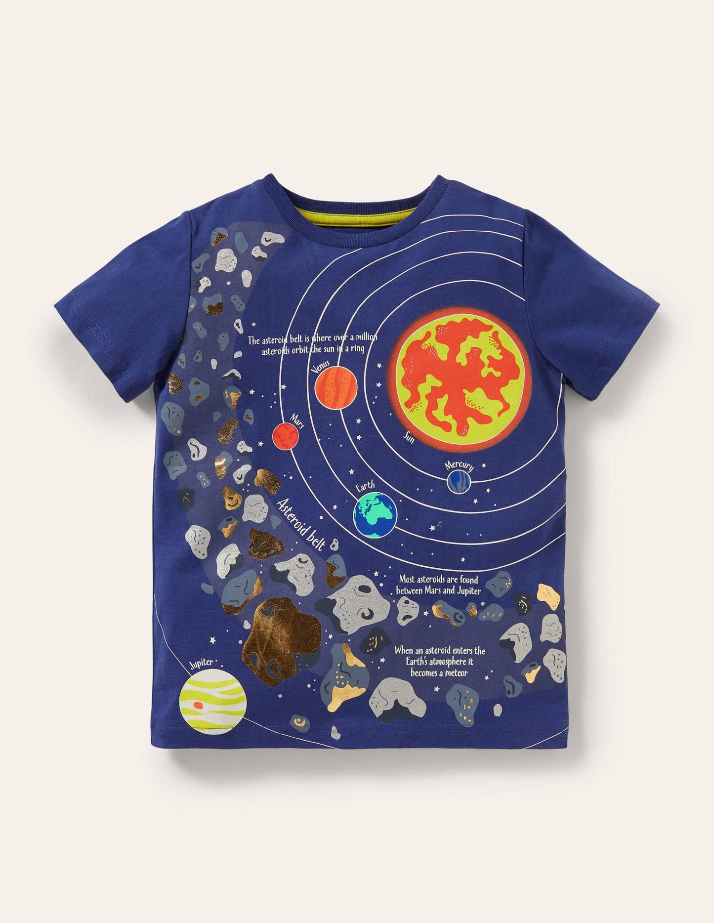 Blue Space Educational T-shirt-Starboard Blue Planets