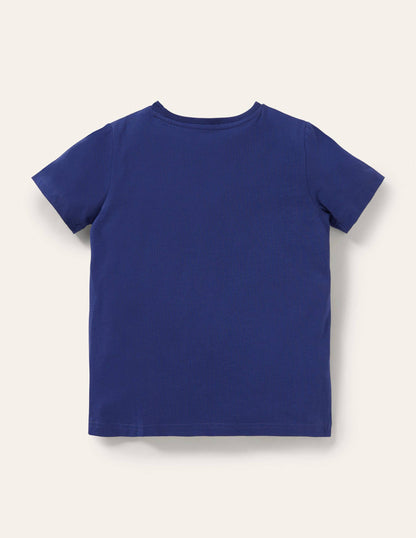 Blue Space Educational T-shirt-Starboard Blue Planets