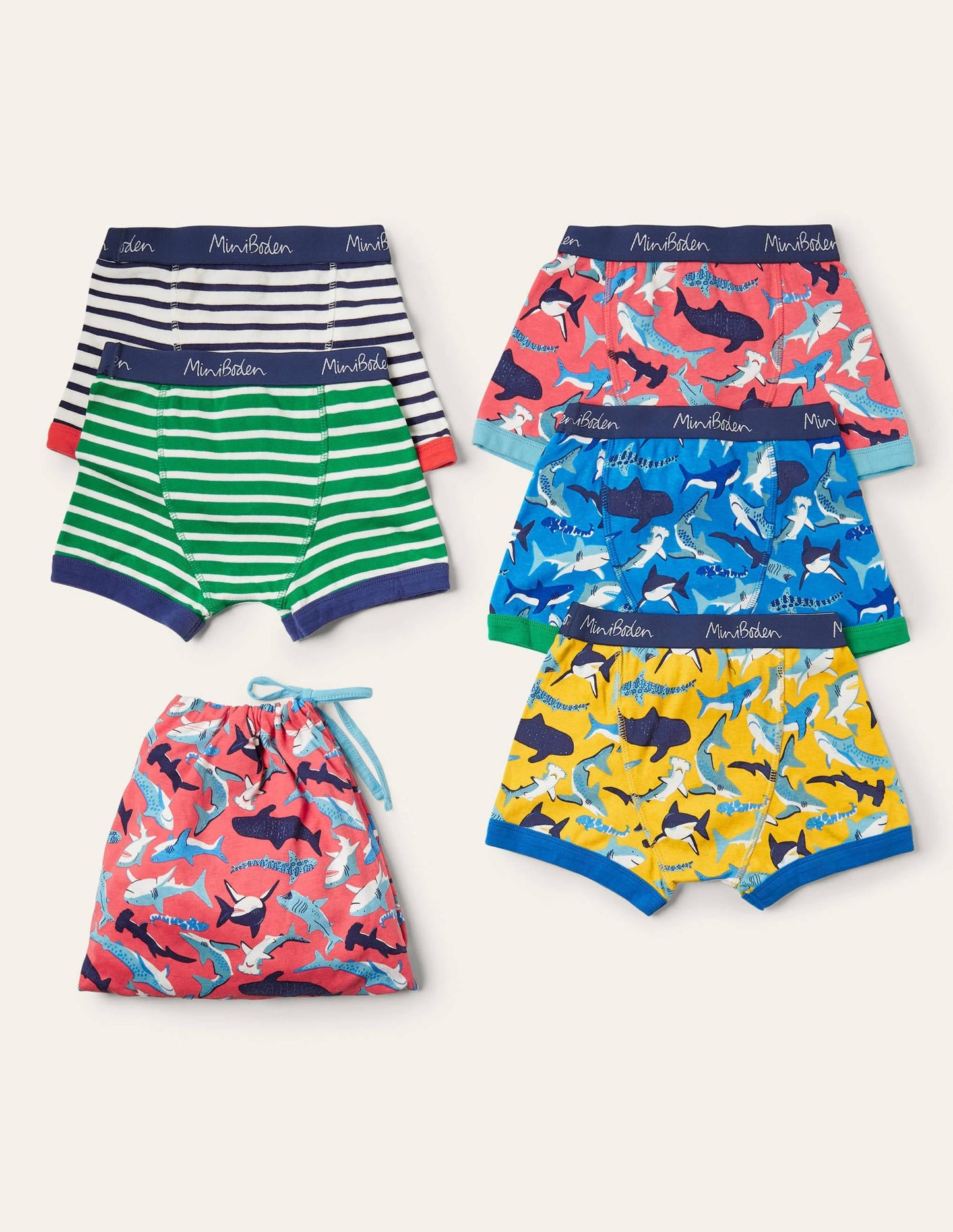 Boxers 5 Pack-Sharks