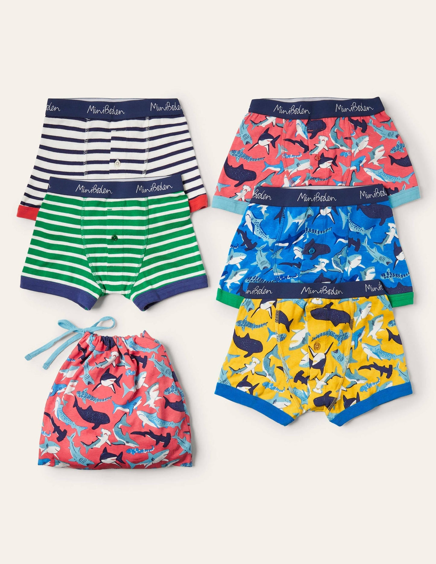 Boxers 5 Pack-Sharks