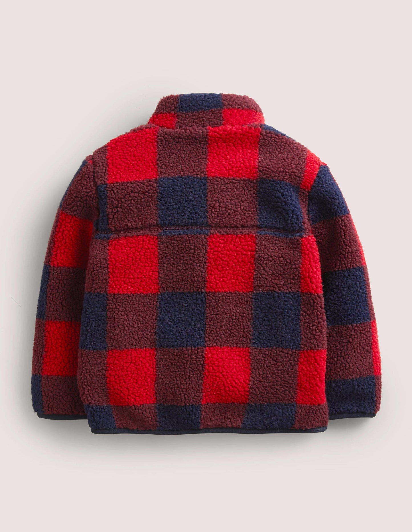 Borg Chuck-on Jacket-Rocket Red/ College Navy Check
