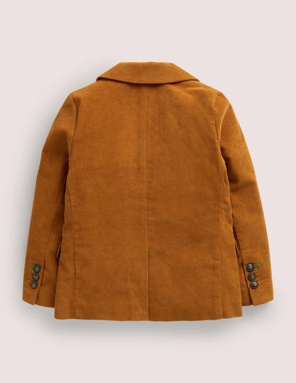 Brown Cord Party Blazer-Butterscotch Brown Cord