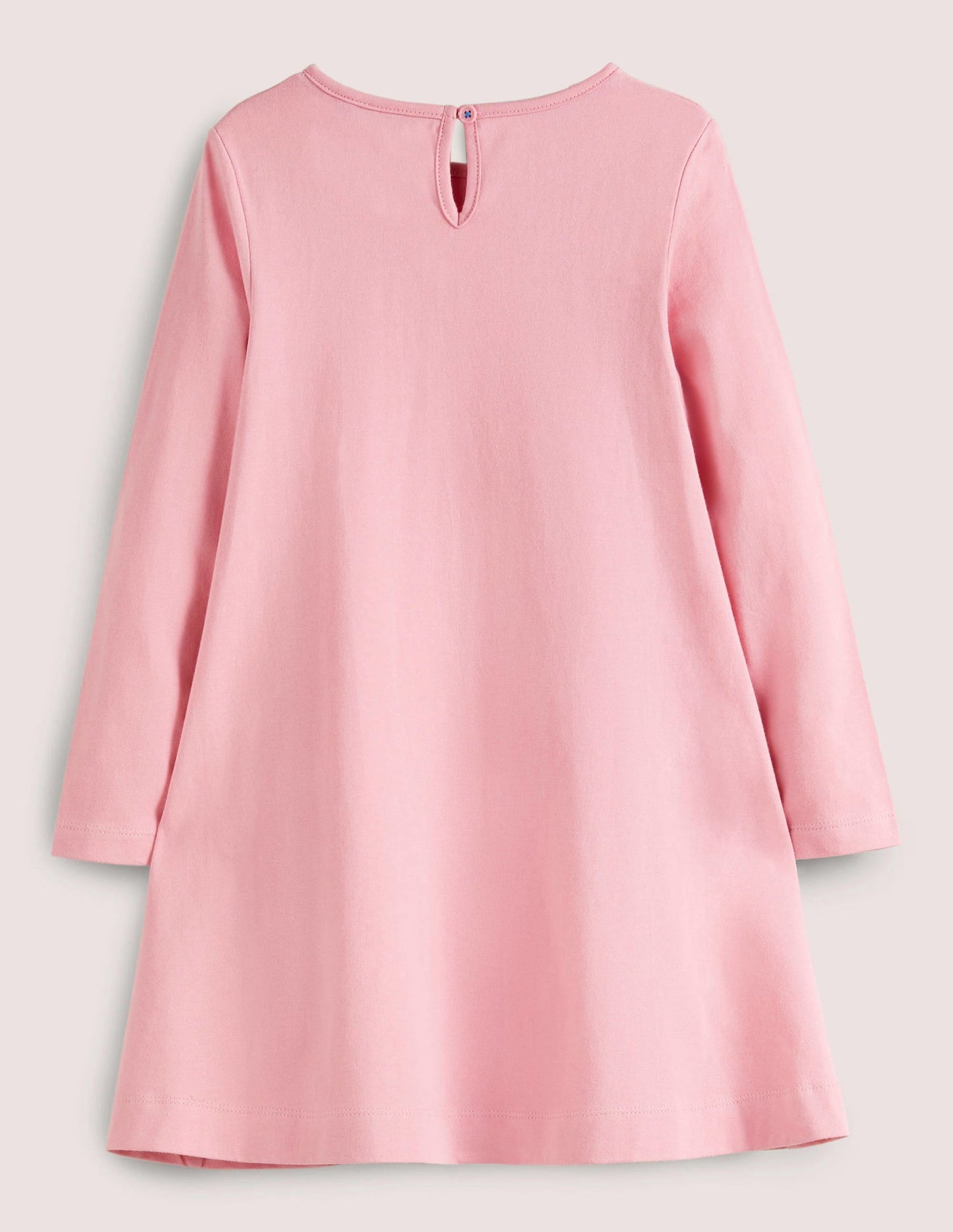 Big Appliqué Dress-Formica Pink Ballerina Bunny