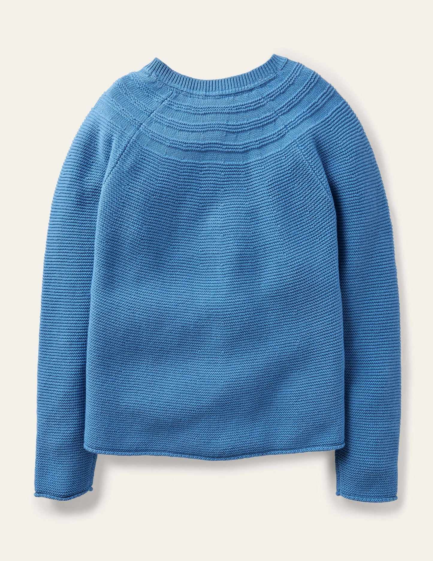 Blue Cashmere Blend Cardigan-Elizabethan Blue