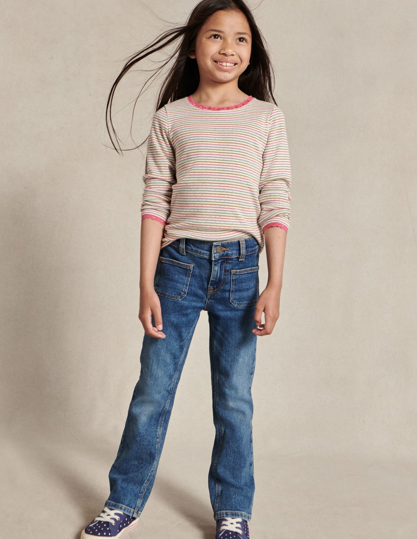 Bootleg Jeans-Mid Vintage Denim