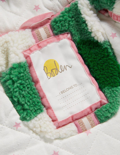 Borg Coat-Green Borg Gingham