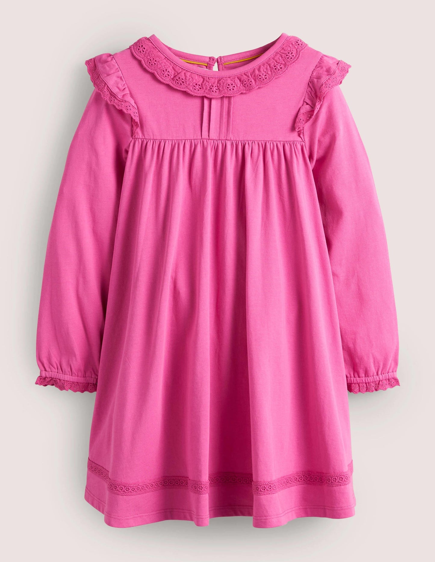 Broderie Frill Dress-Tickled Pink