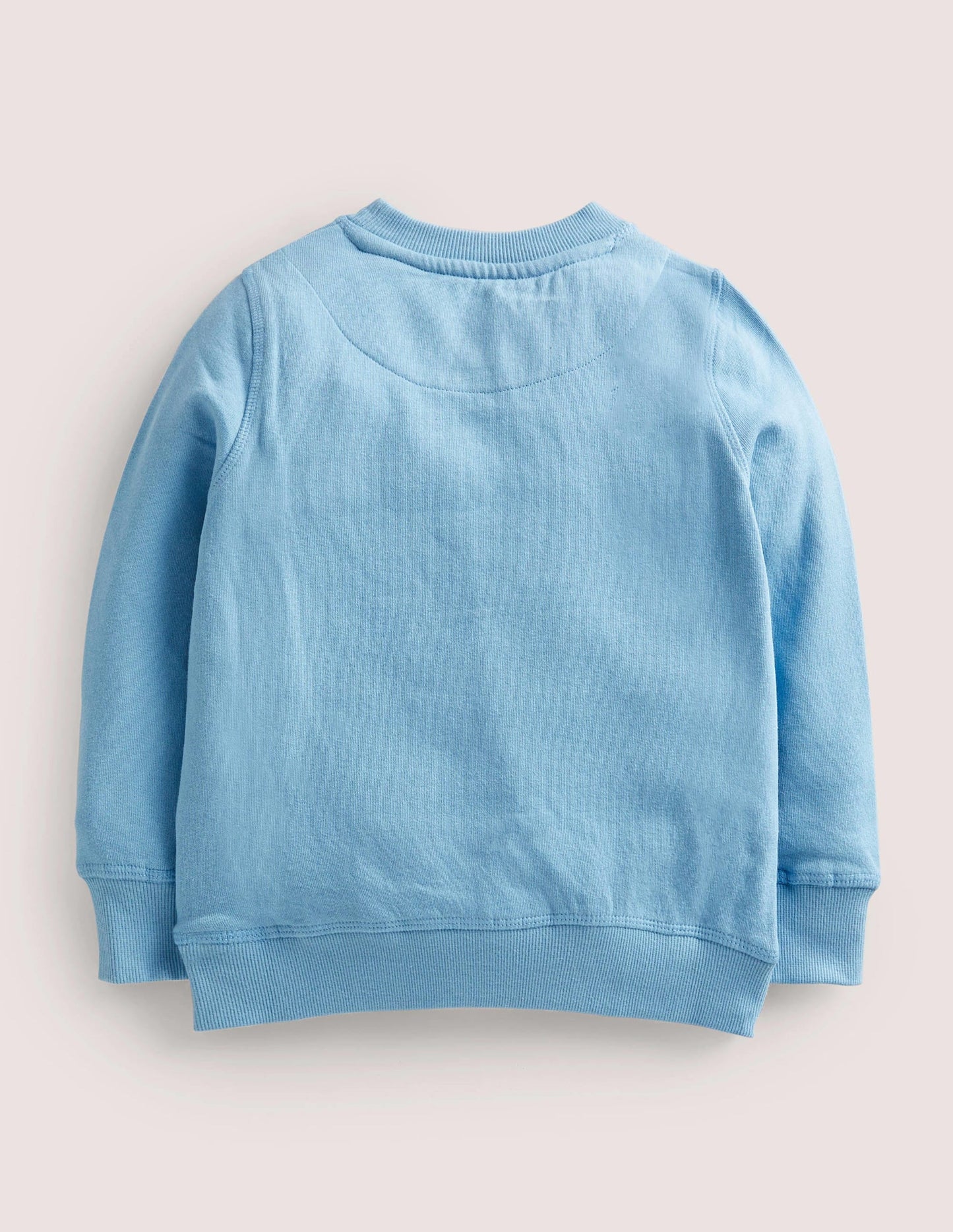 Blue Reindeer Embroidered Sweatshirt-Dusty Blue Reindeer