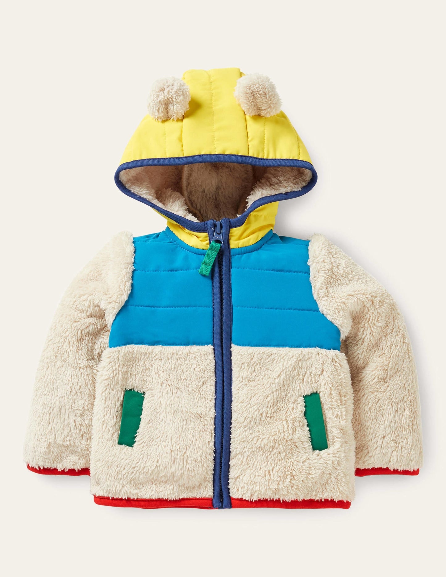 Borg Hotchpotch Jacket-Oatmeal