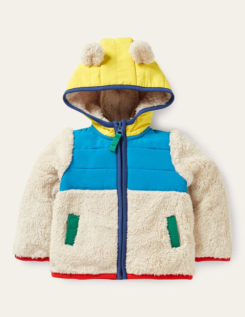 Borg Hotchpotch Jacket-Oatmeal