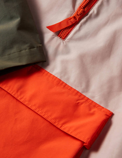 Belle Packaway Anorak-Milkshake/Khaki