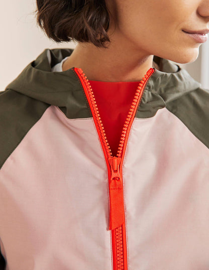 Belle Packaway Anorak-Milkshake/Khaki