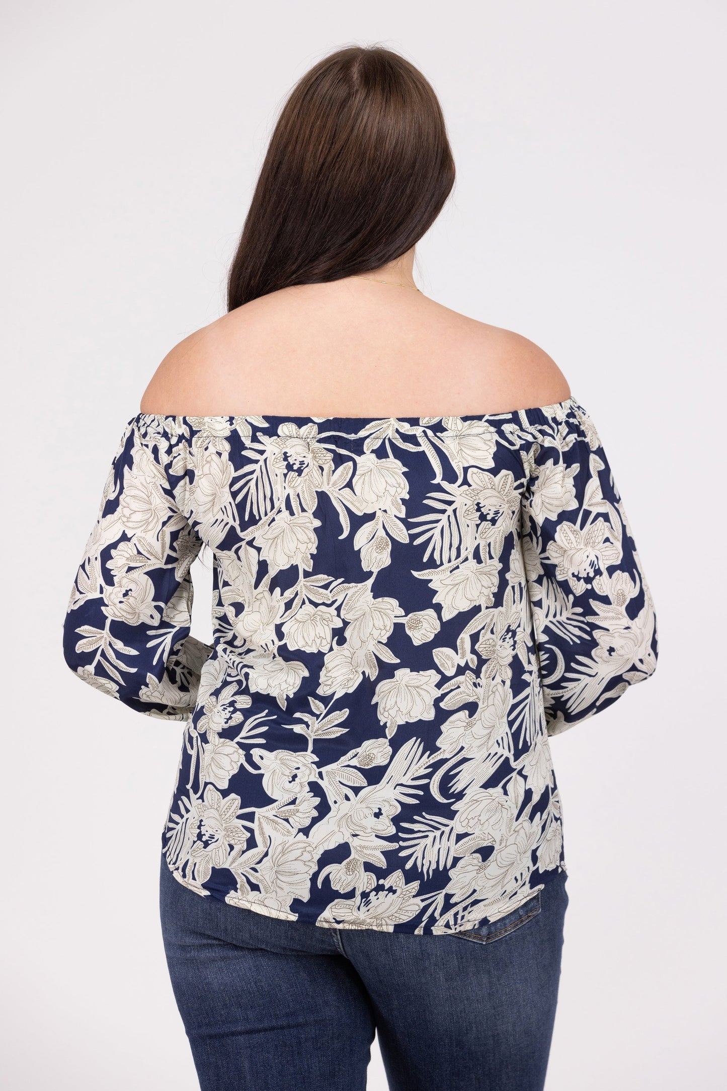 Travel Plans Women's Off The Shoulder 3/4 Sleeve Top
