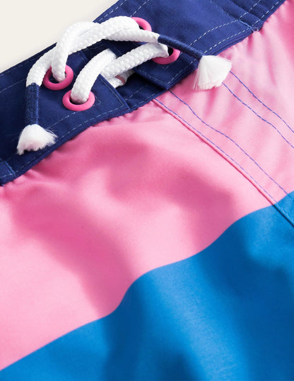Board Shorts-Wild Orchid Multi Stripe