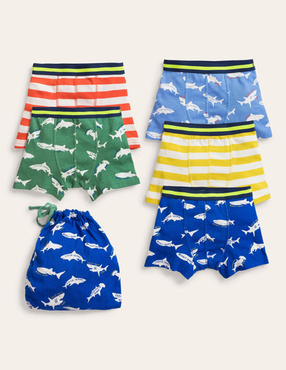 Boxers 5 Pack-Multi Sharks