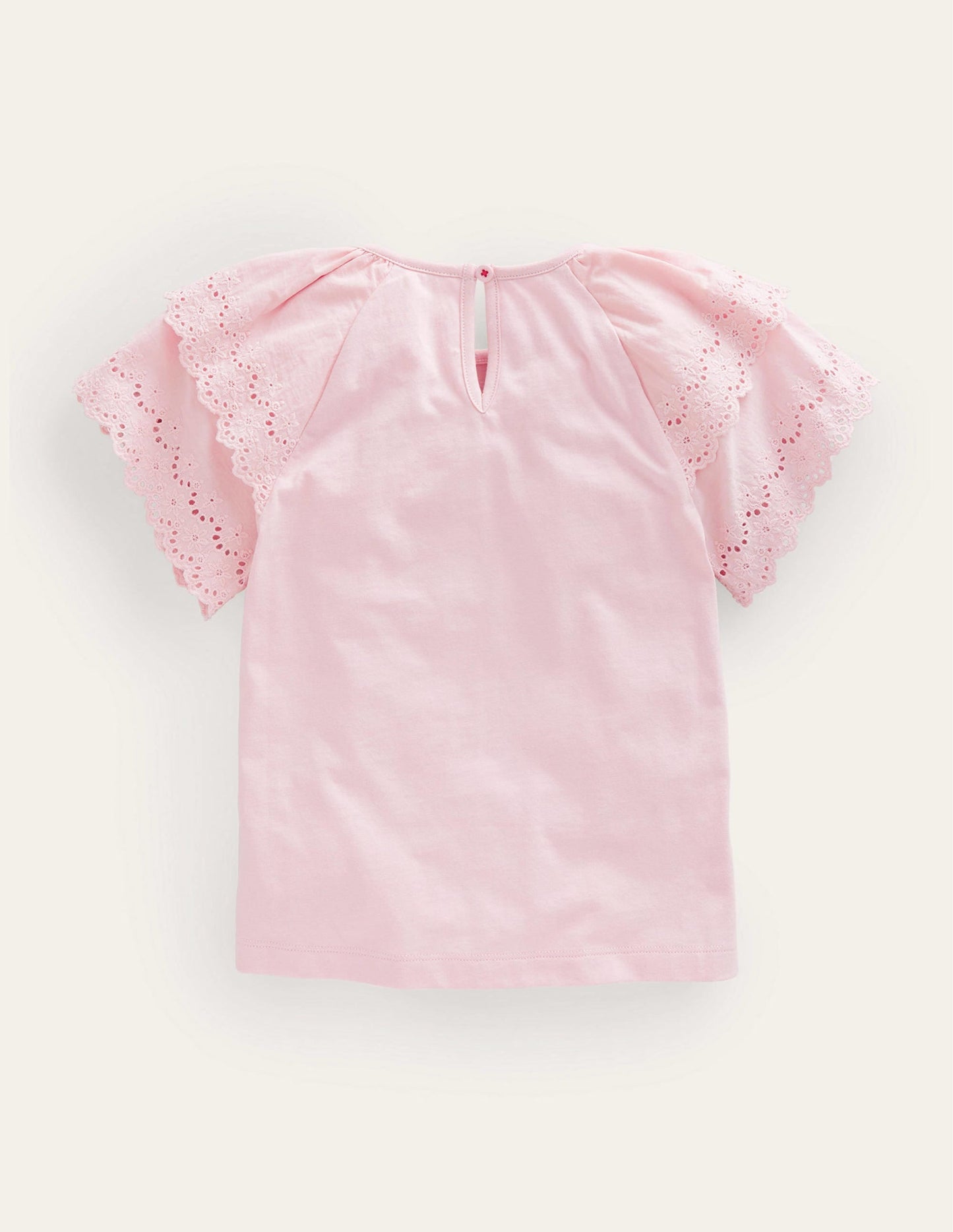 Broderie Mix T-shirt-Boto Pink