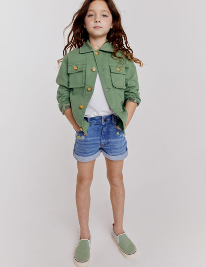 Broderie Mix T-shirt-White