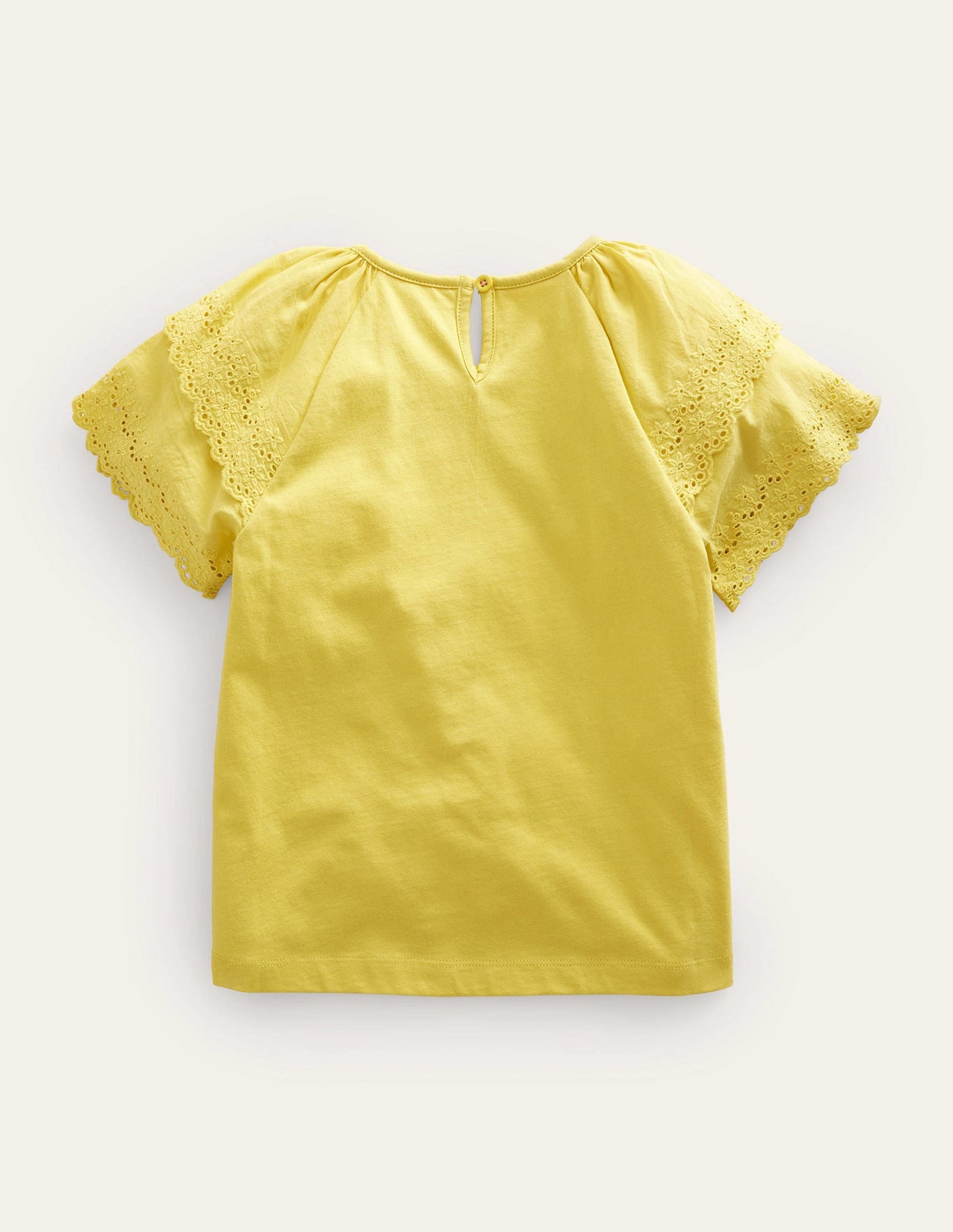 Broderie Mix T-shirt-Buttercup Yellow