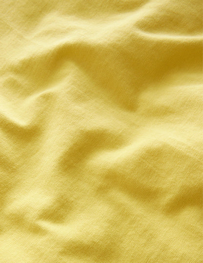 Broderie Mix T-shirt-Buttercup Yellow