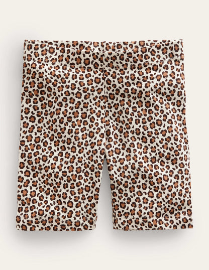 Biker Shorts-Leopard Print
