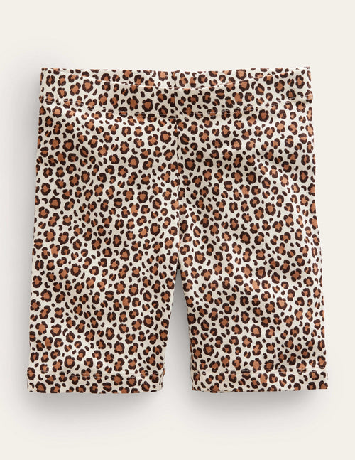 Biker Shorts-Leopard Print