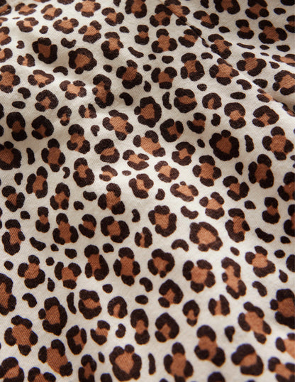 Biker Shorts-Leopard Print