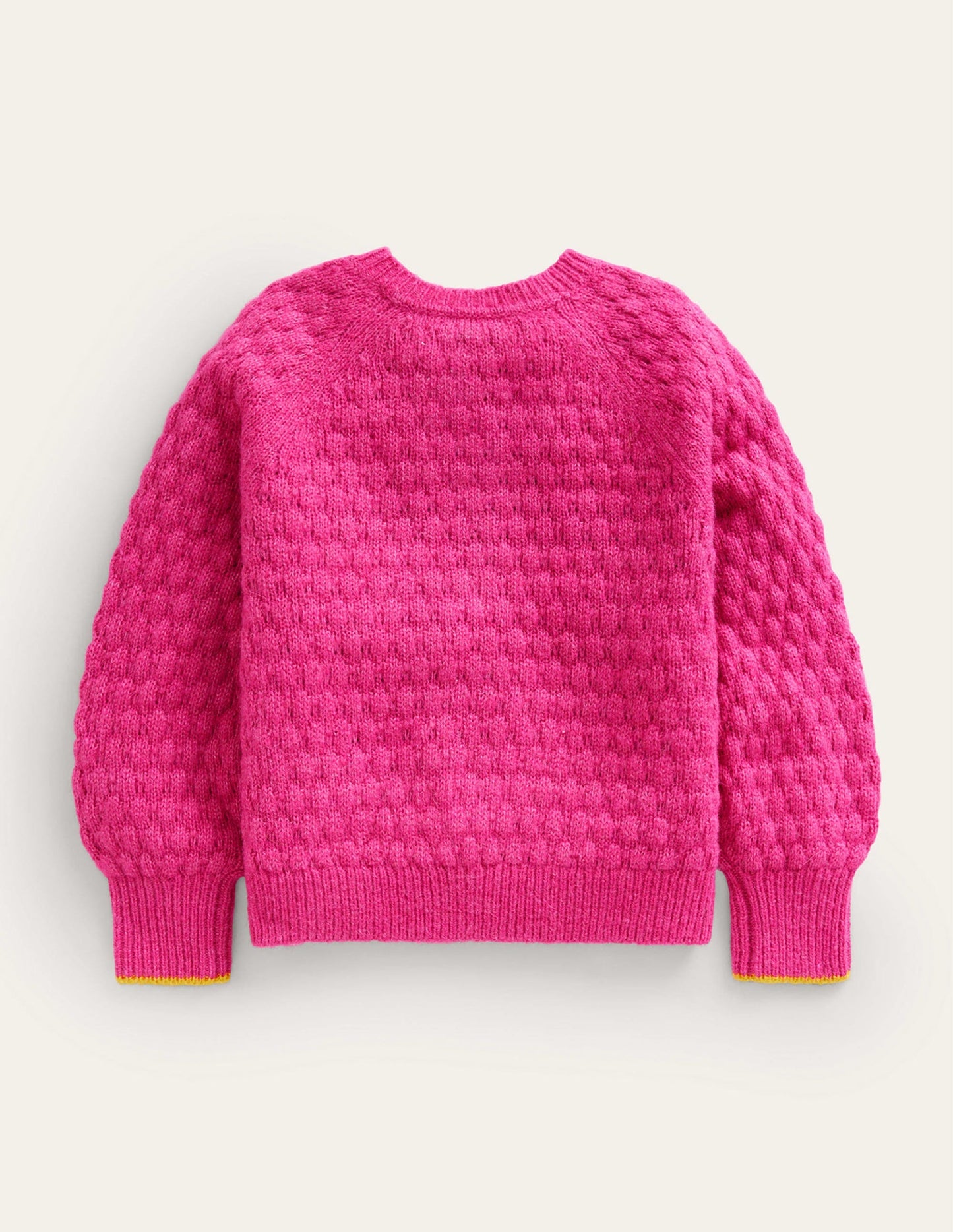 Bobble Stitch Cardigan-Mid Pink