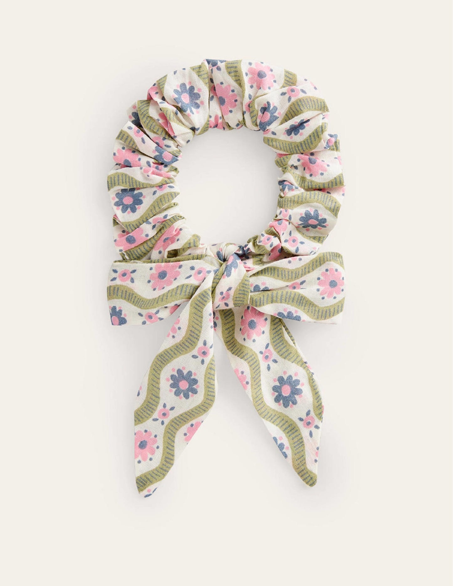 Bow Scrunchie-Multi Ditsy Floral
