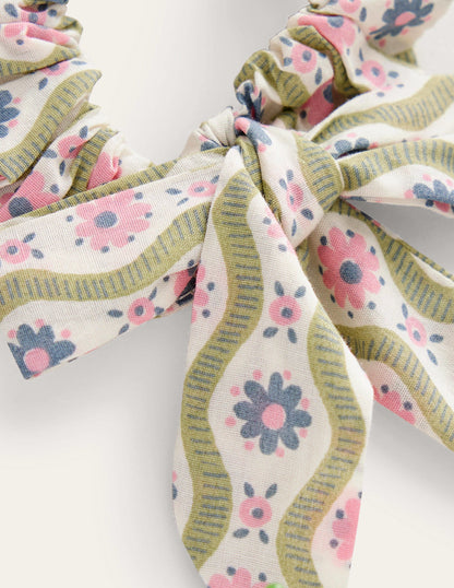Bow Scrunchie-Multi Ditsy Floral