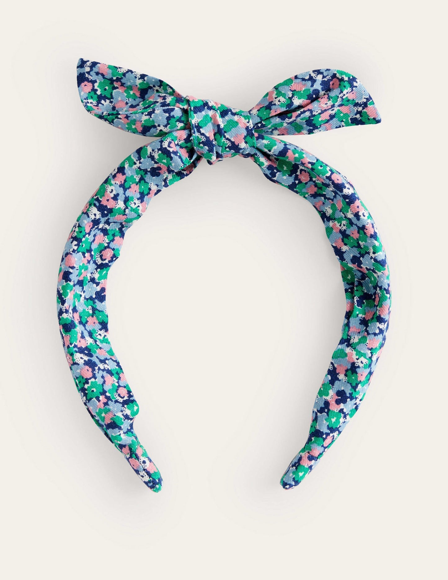 Bow Headband-Blue Ditsy Floral