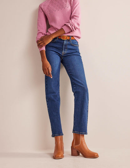 Block-Heel Chelsea Boots-Honey
