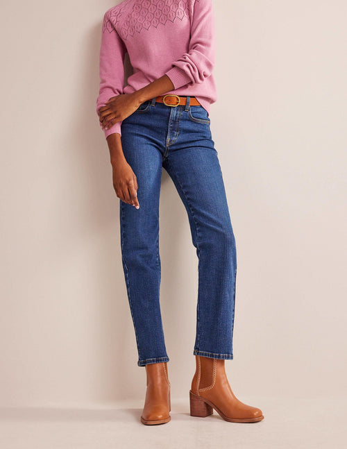 Block-Heel Chelsea Boots-Honey