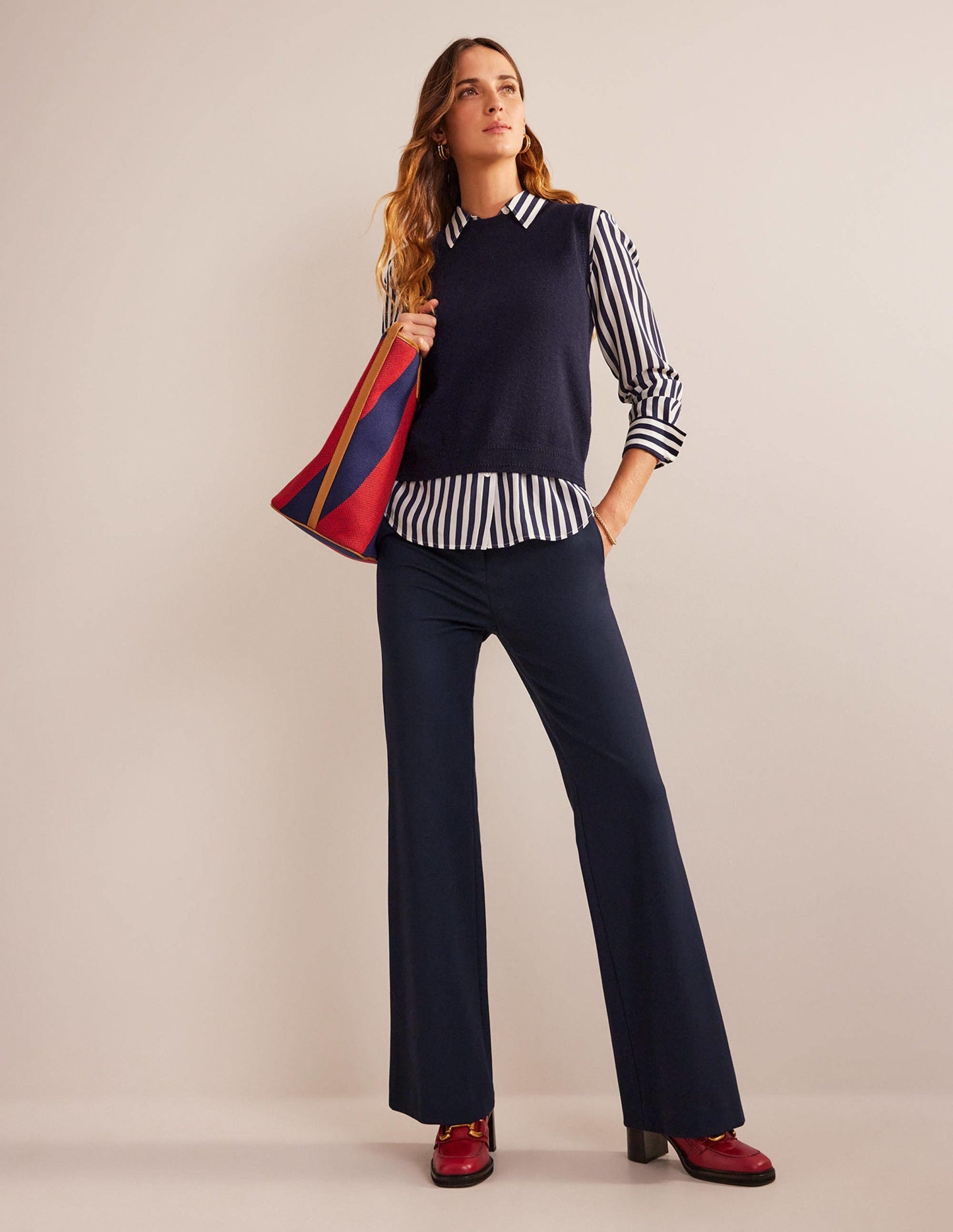 Brompton Jersey Pants-Navy