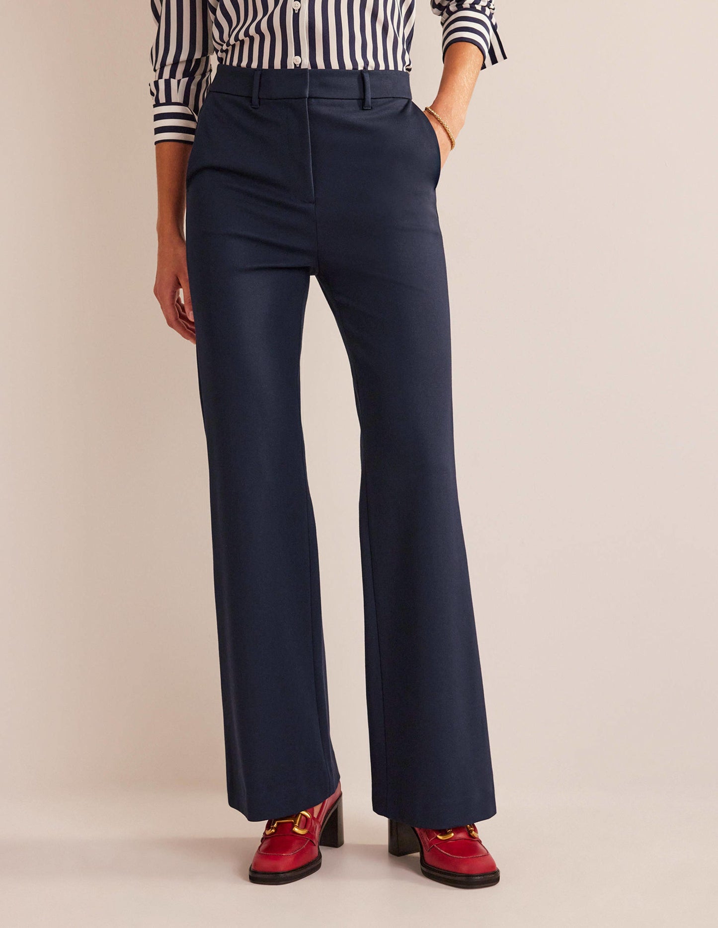 Brompton Jersey Pants-Navy