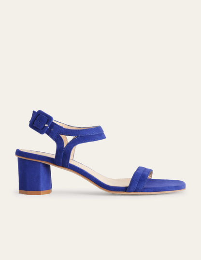 Block-Heel Sandals-Lapis Blue