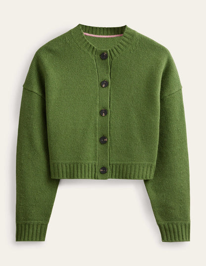 Brushed Wool Cropped Cardigan-Park Ranger