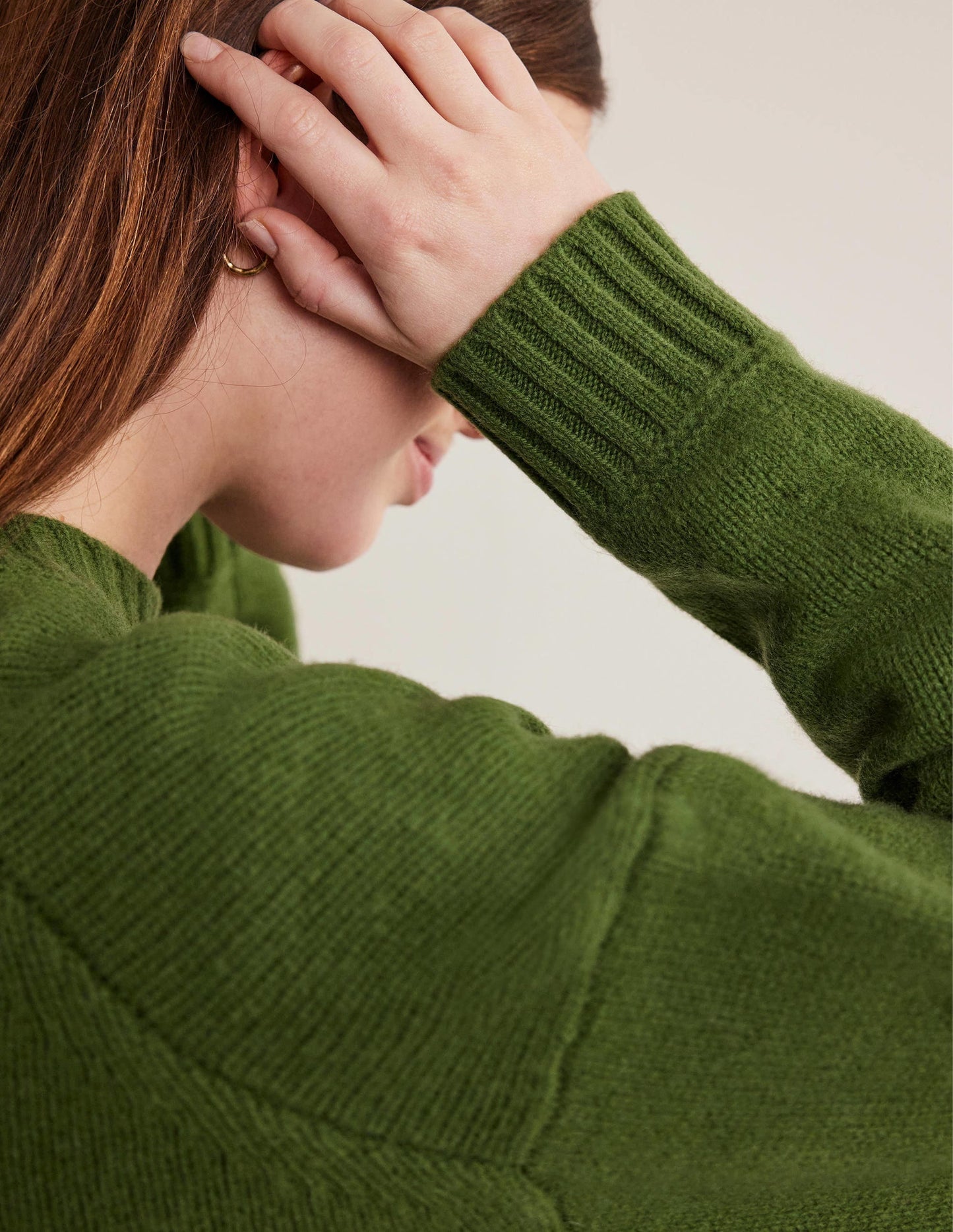 Brushed Wool Cropped Cardigan-Park Ranger