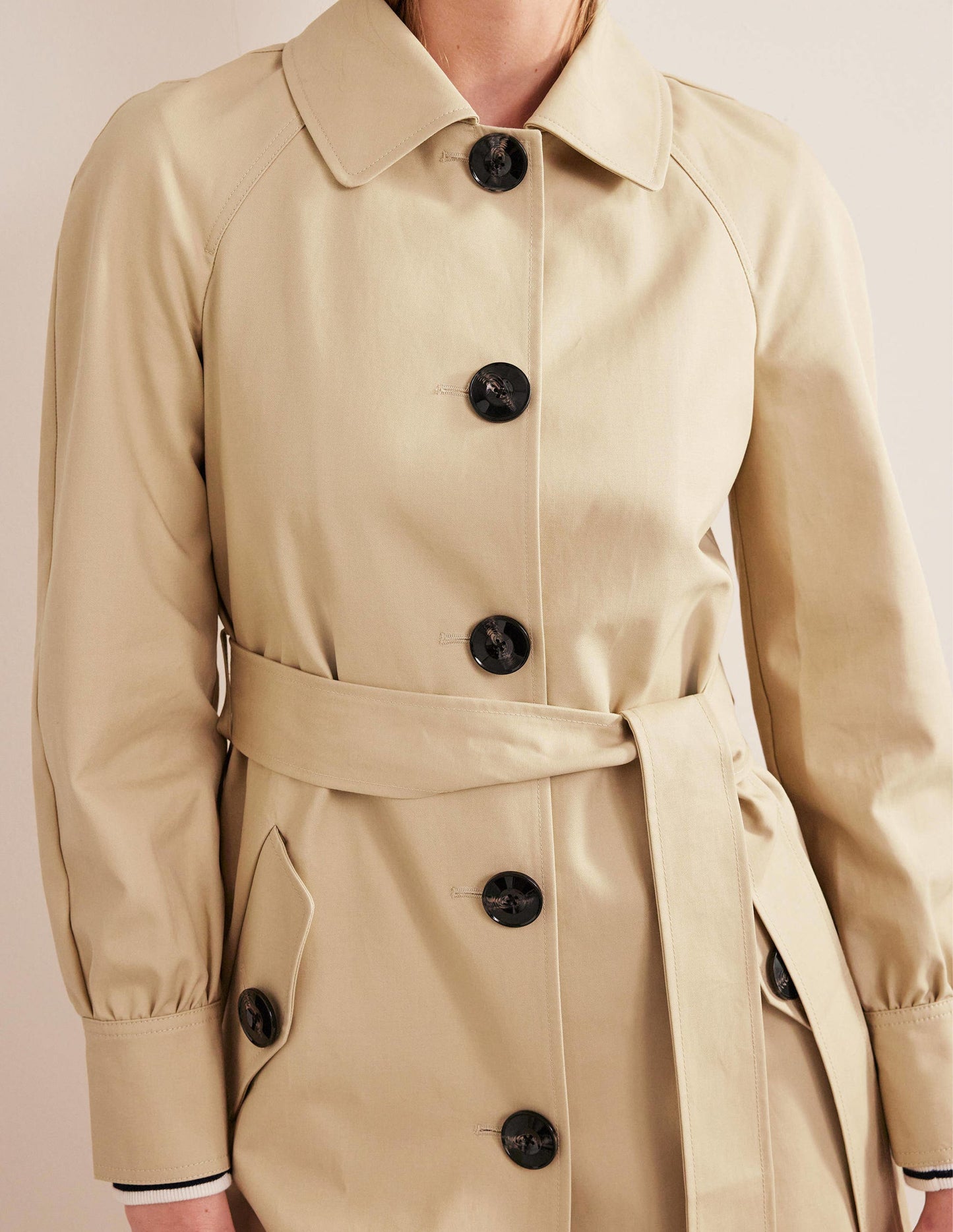 Belted Trench Coat-Rope