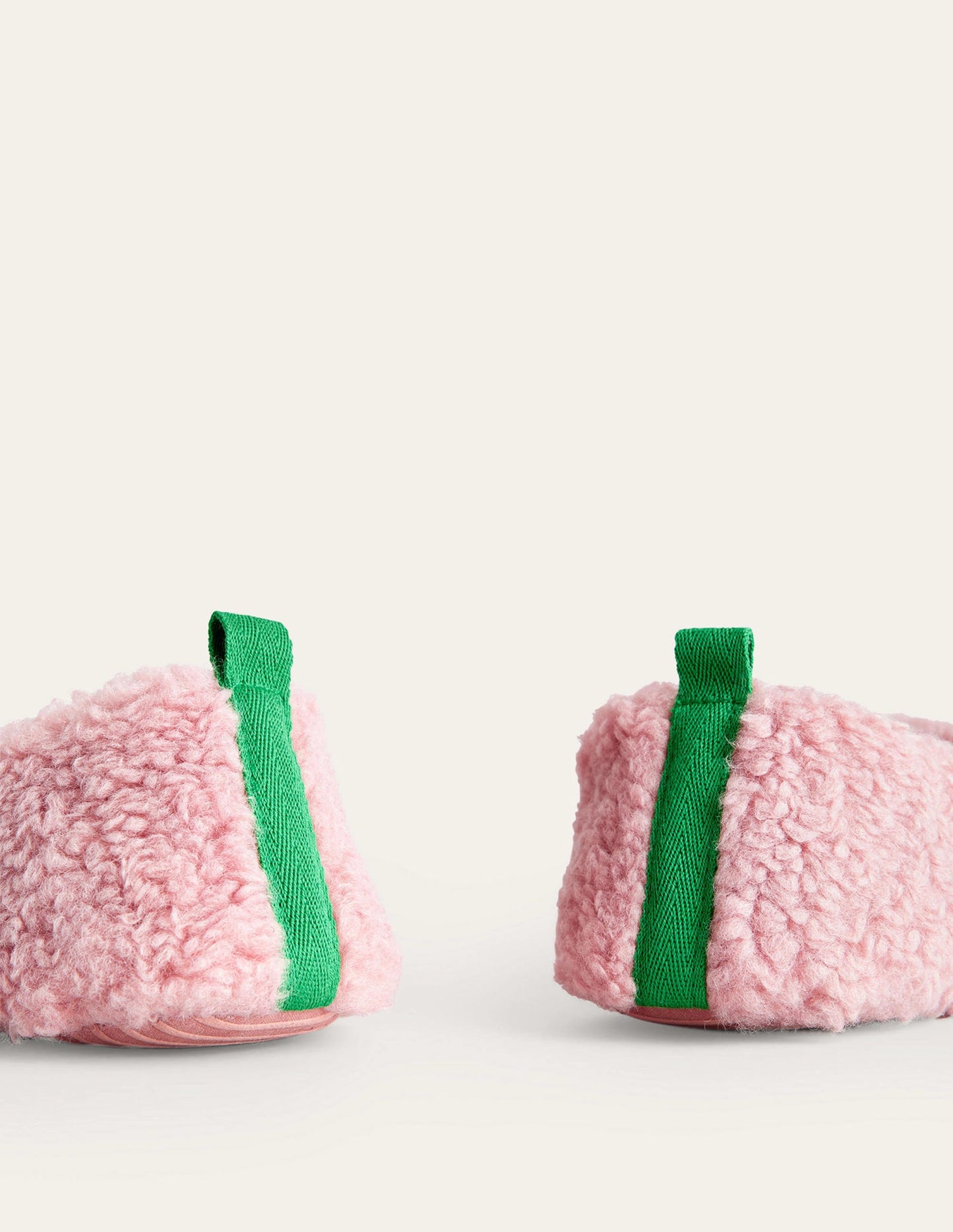 Borg Ballerina Slippers-Pink