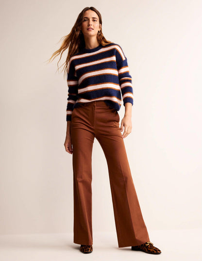 Brompton Bi-stretch Pants-Cognac